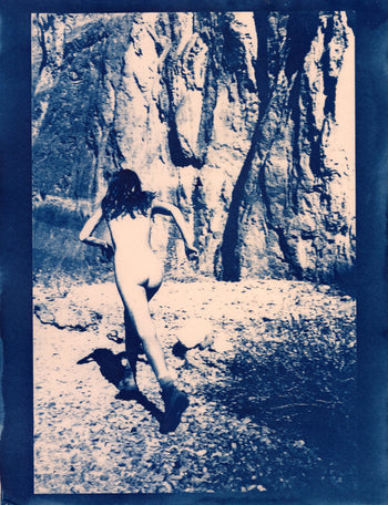 Death Valley, Woman, 2026 #2 | Original Cyanotypes | Ready to Ship