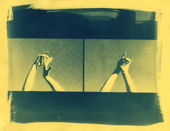 Hands, 2025 #3 | Original Cyanotype Print | Ready to Ship | 1 of 1