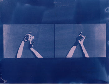 Hands, 2025 #3 | Original Cyanotype Print | Ready to Ship | 1 of 1