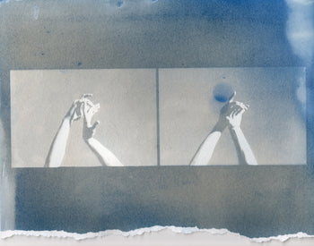 Hands, 2025 #3 | Original Cyanotype Print | Ready to Ship | 1 of 1