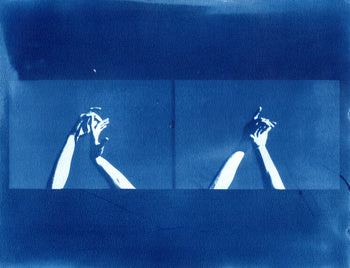 Hands, 2025 #3 | Original Cyanotype Print | Ready to Ship | 1 of 1