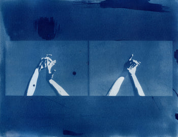 Hands, 2025 #3 | Original Cyanotype Print | Ready to Ship | 1 of 1