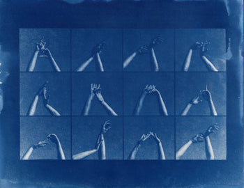 Hands, 2025 #4 | Original Cyanotype Print | Ready to Ship