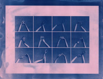 Hands, 2025 #4 | Original Cyanotype Print | Ready to Ship