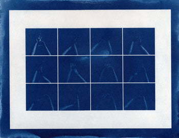 Hands, 2025 #4 | Original Cyanotype Print | Ready to Ship