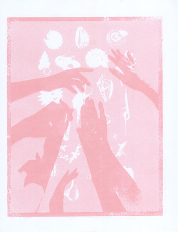 Hands, 2019, Olive | Risograph Print
