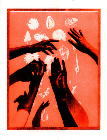 Hands, 2019, Olive | Risograph Print