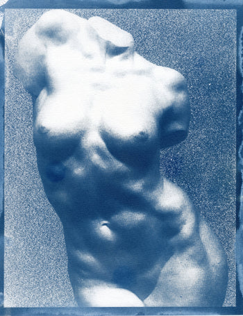 Bust, 2026  | Original Cyanotype Print | 8.5x11" | Positive & Negative