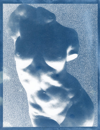 Bust, 2026  | Original Cyanotype Print | 8.5x11" | Positive & Negative