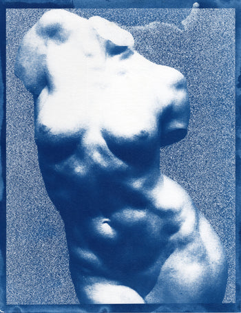 Bust, 2026  | Original Cyanotype Print | 8.5x11" | Positive & Negative