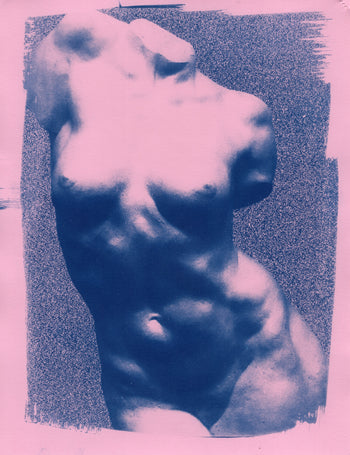Bust, 2026  | Original Cyanotype Print | 8.5x11" | Positive & Negative