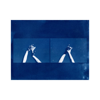 Hands, 2025 #3 | Original Cyanotype Print | Ready to Ship | 1 of 1