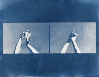 Hands, 2025 #3 | Original Cyanotype Print | Ready to Ship | 1 of 1
